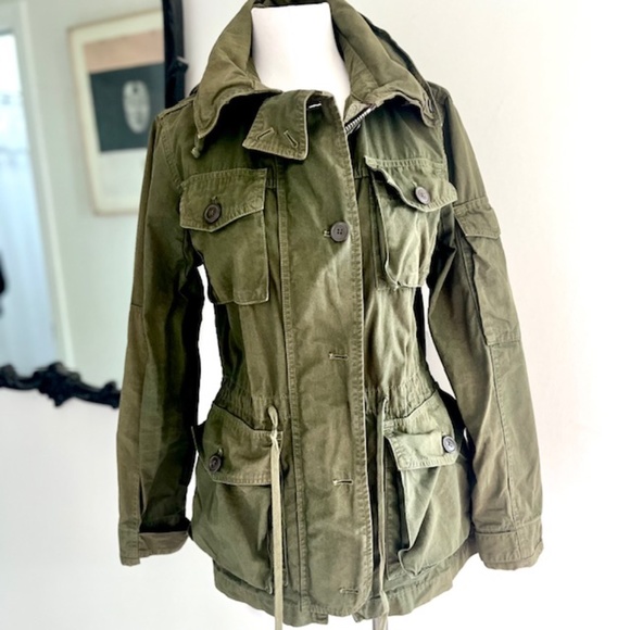 J.Crew Women's Utility Jacket Army Green Size small - Picture 3 of 10